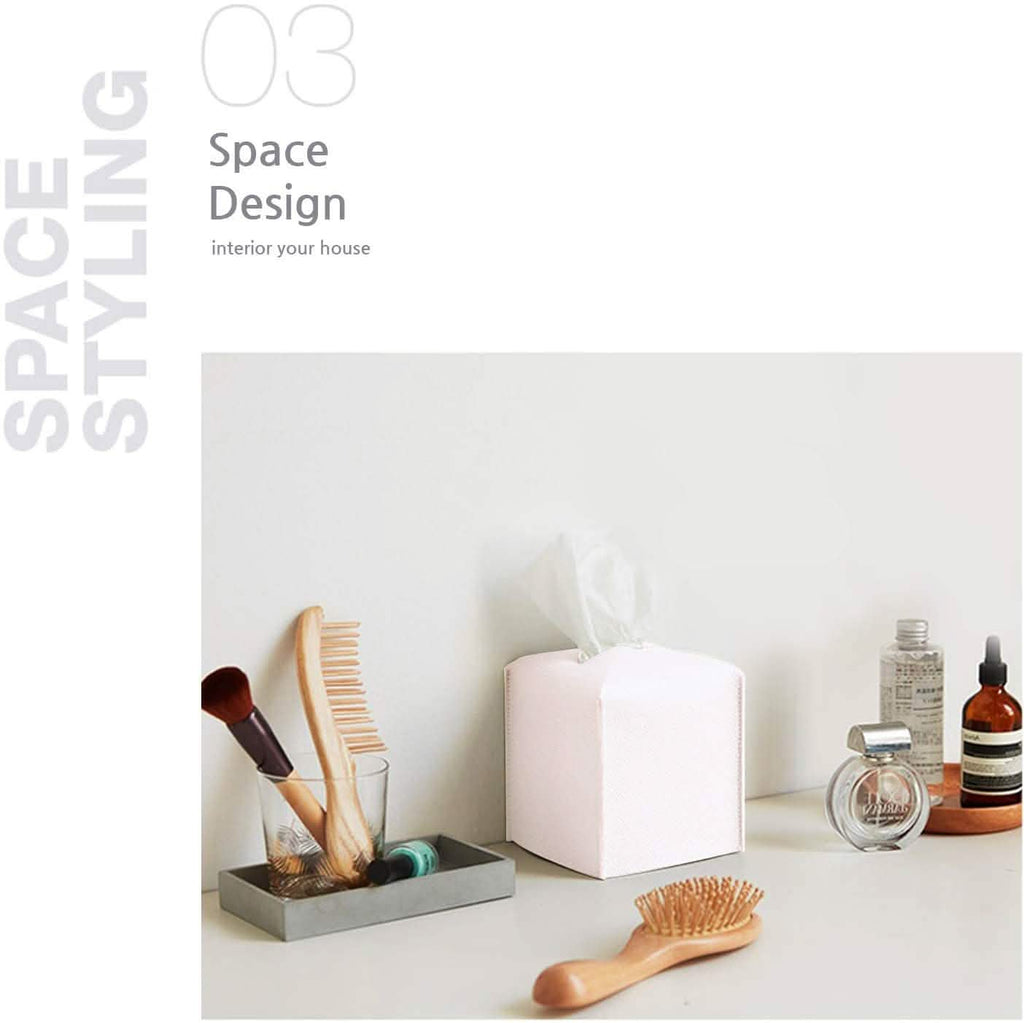 Carrotez Modern PU Leather Square Tissue Box Holder by DailySale