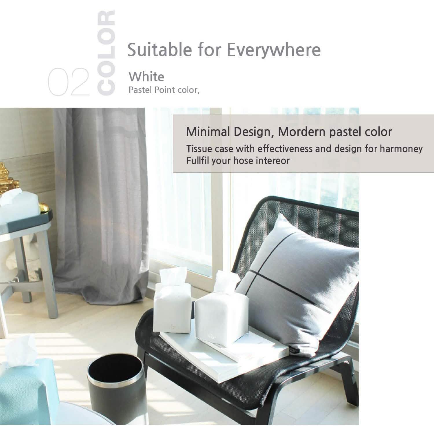 Carrotez Modern PU Leather Square Tissue Box Holder by DailySale
