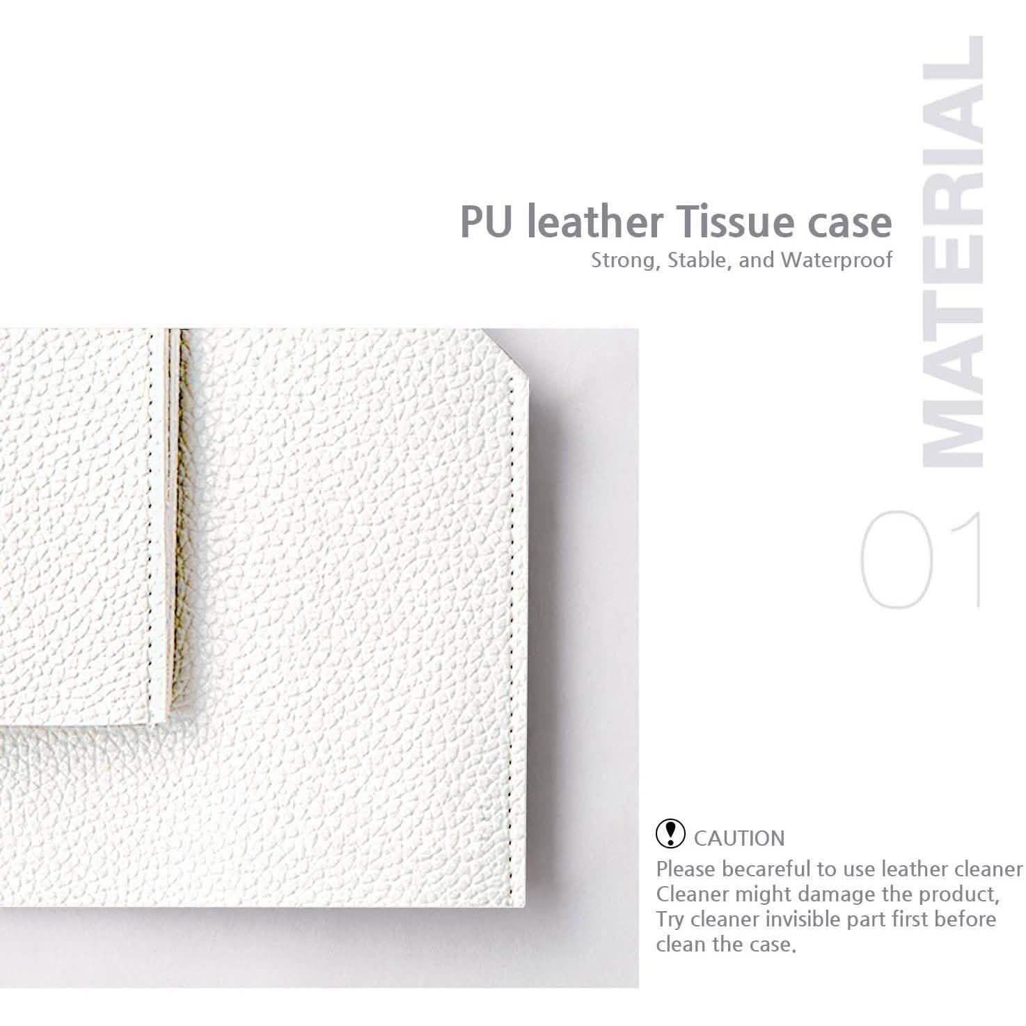 Carrotez Modern PU Leather Square Tissue Box Holder by DailySale