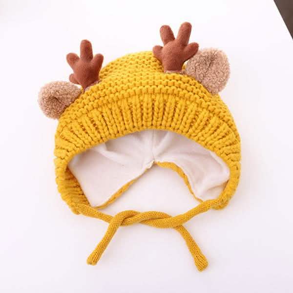 Cartoon Elk Baby Hat Winter Christmas Knitted by DailySale