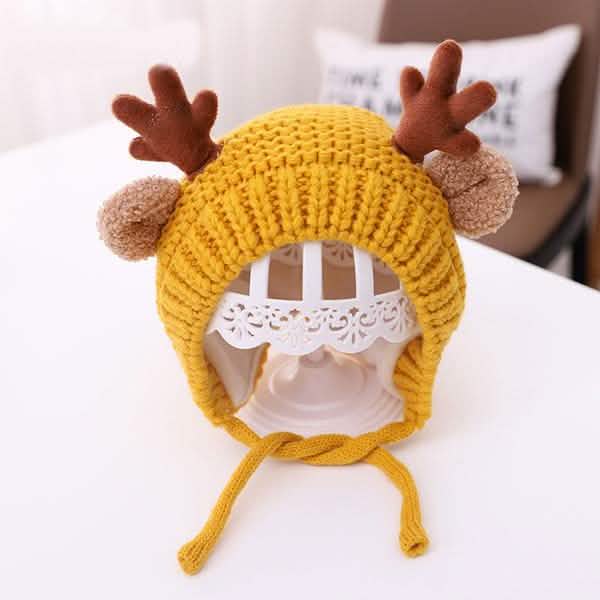 Cartoon Elk Baby Hat Winter Christmas Knitted by DailySale