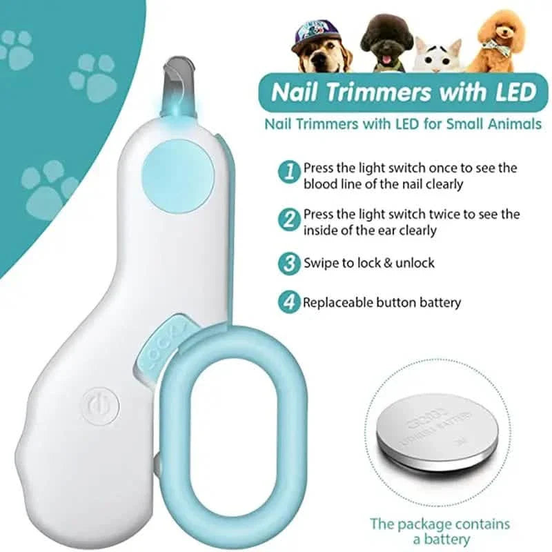 Cat Nail Clipper with LED Light by DailySale