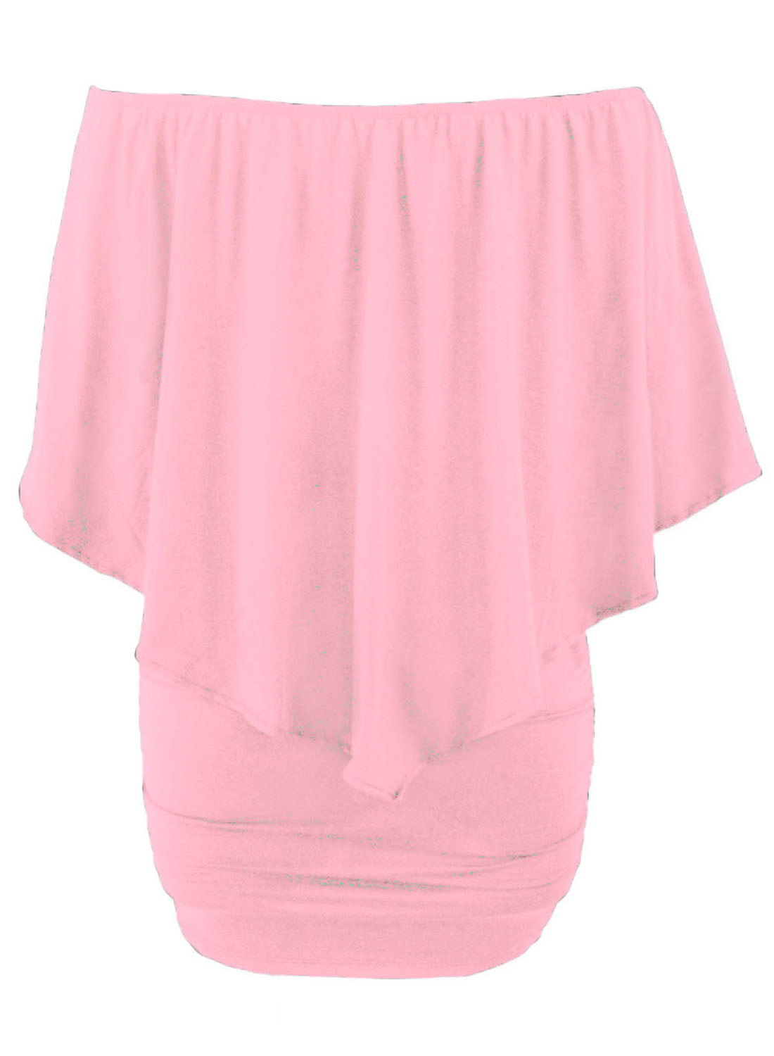 Plus size  Dressing Layered Fiery Red Mini Poncho Dress