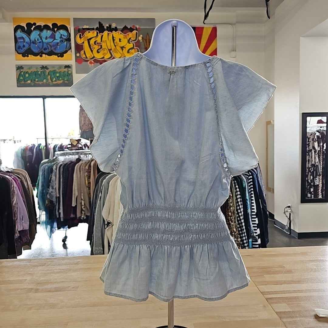 Sam Edelman Size S Blue New Blouse SS