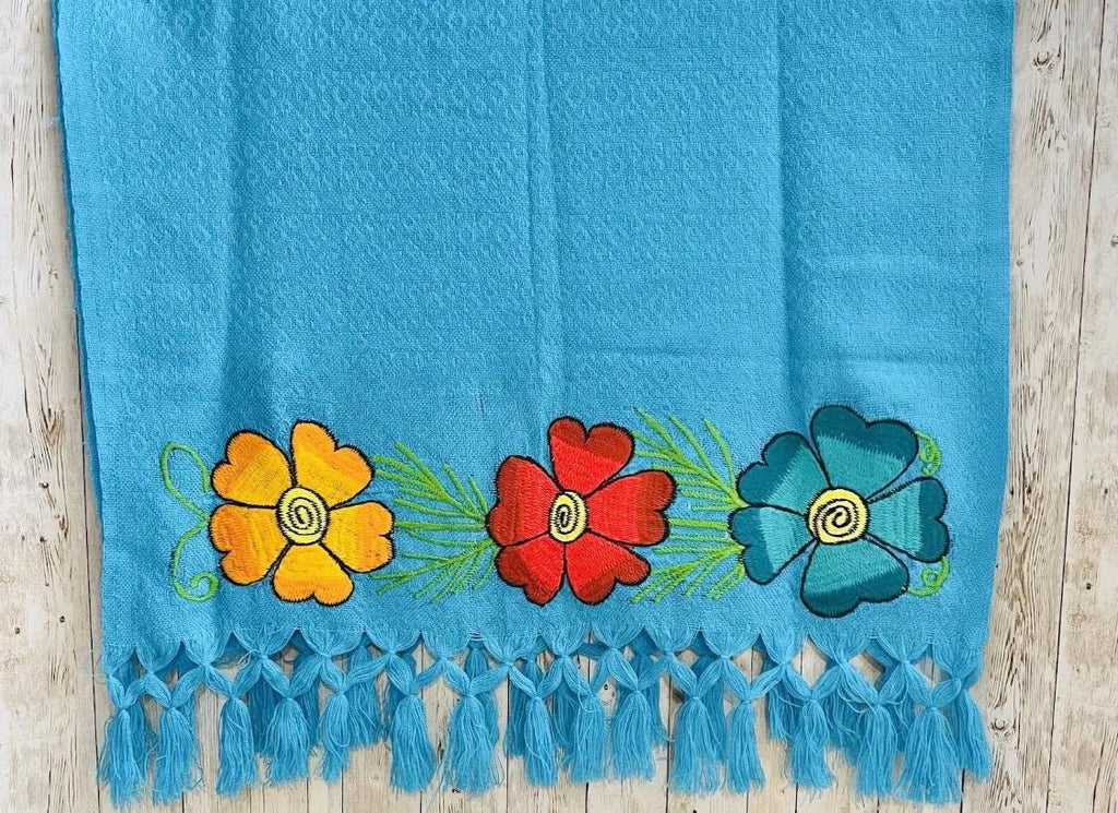 Embroidered Handmade Mexican Shawls Rebosos Bordados by Chica Mexico