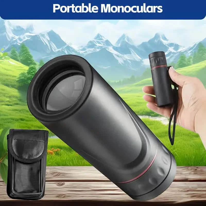 8X Portable Monocular – Pocket-Sized for Outdoor Adventures & Travel by DailySale