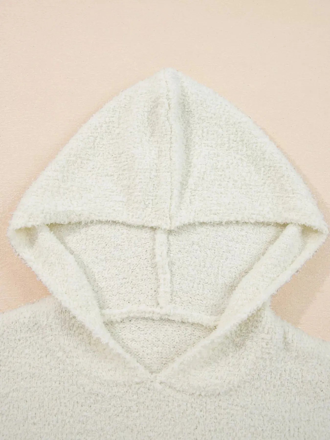 Multicolored Striped Accent Popcorn Hooded Sweater by Be Bliss Boutique