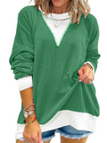 Contrast Dropped Shoulder Sweatshirt