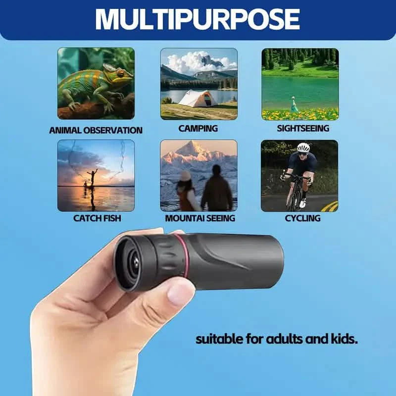 8X Portable Monocular – Pocket-Sized for Outdoor Adventures & Travel by DailySale