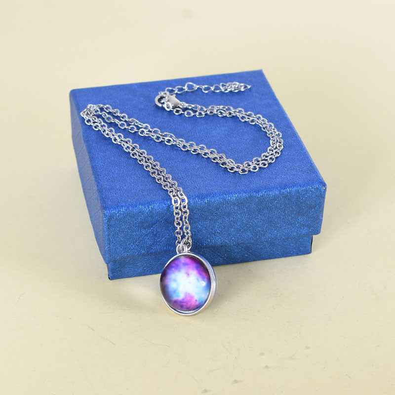 Cosmic Dream Starry Sky Time Gem Necklace