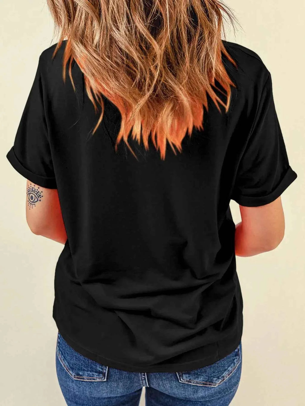 Ghost Bow Short Sleeve Halloween Graphic T Shirt