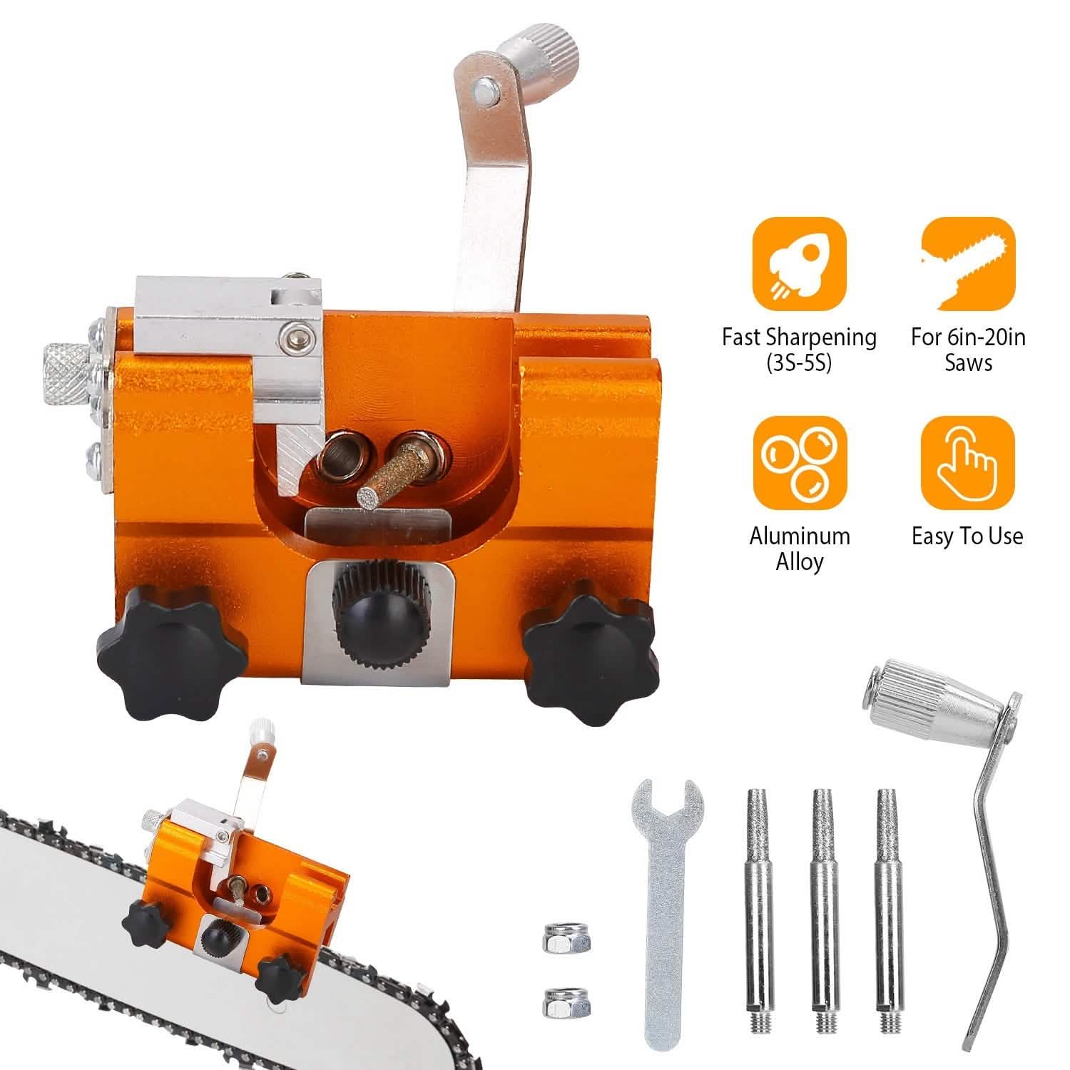 Chainsaw Chain Sharpening Jig Universal by DailySale