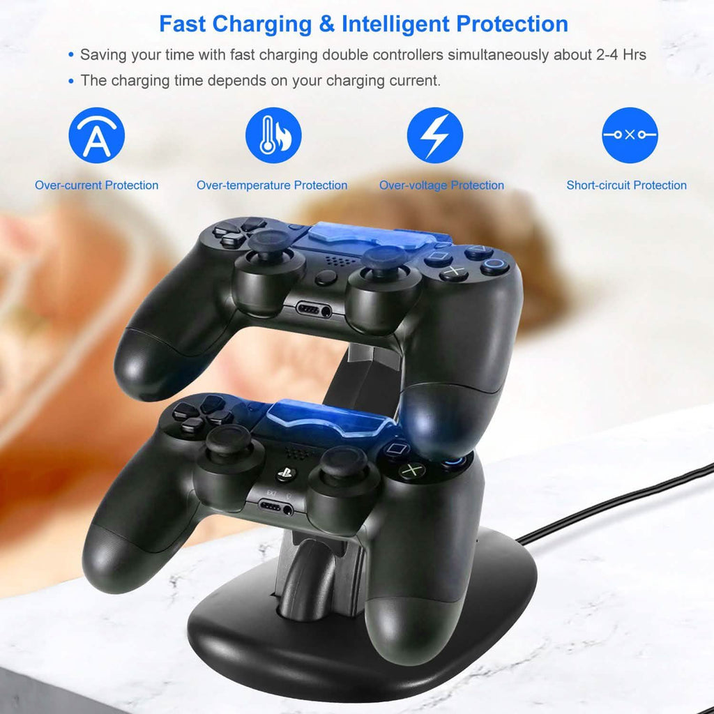 Charging Dock Station Dual Micro USB Stand for PS4 Pro by DailySale