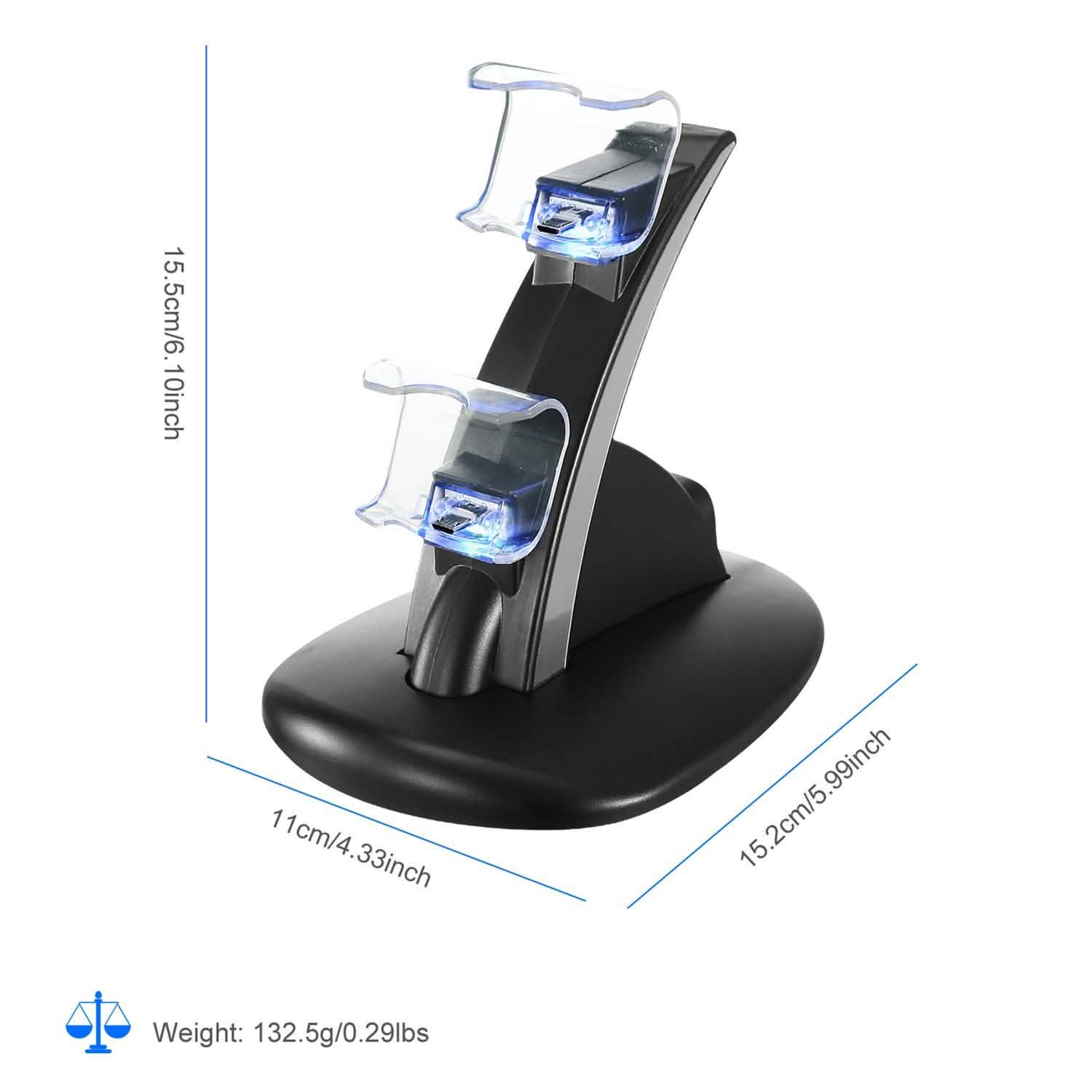 Charging Dock Station Dual Micro USB Stand for PS4 Pro by DailySale
