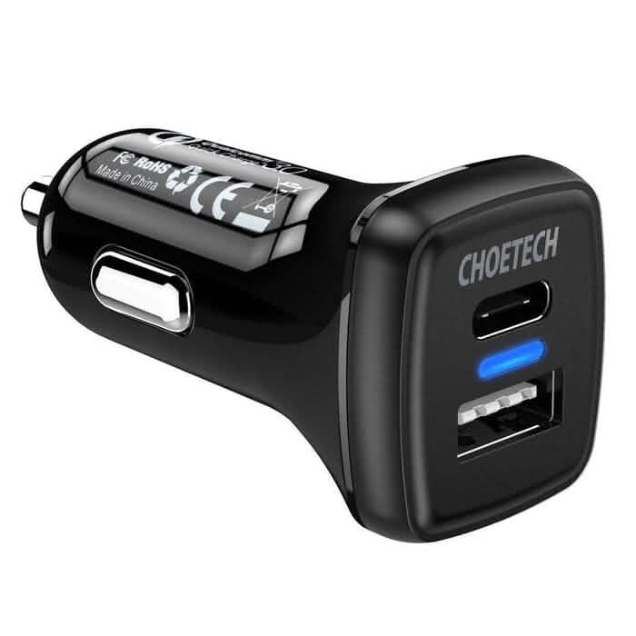 Choetech TC0005 36W Quick Charge 3.0 USB Type-C Car Charger (Refurbished) by DailySale