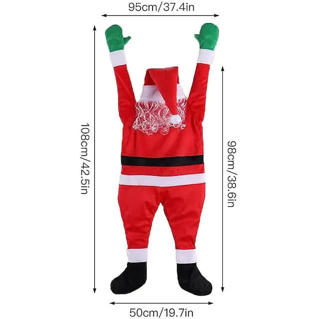Christmas Climbing Hanging Santa Claus Decor by DailySale