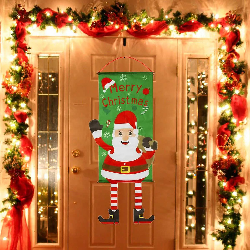 Christmas Door Hanging Flag Decor by DailySale