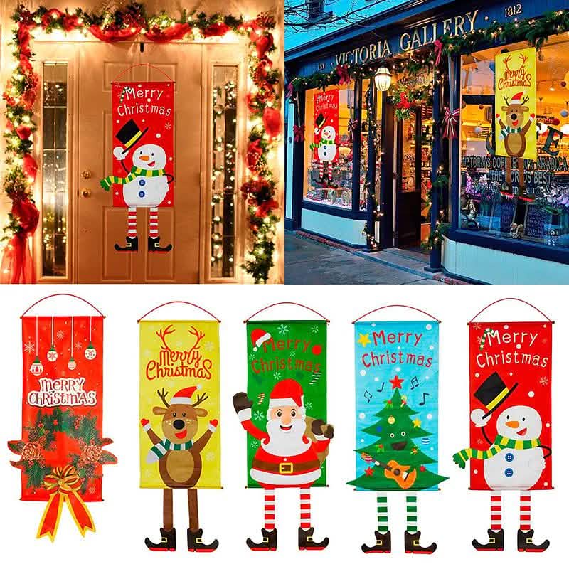 Christmas Door Hanging Flag Decor by DailySale