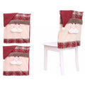 Christmas Santa Claus Snowman Chair Cover by DailySale
