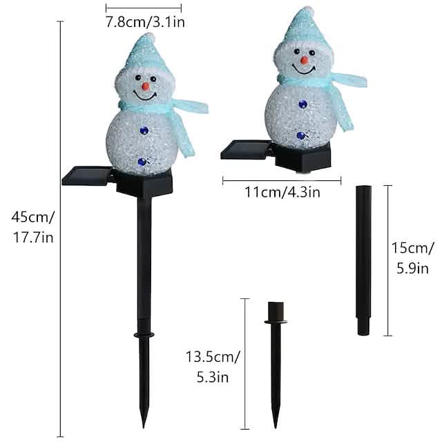Christmas Snowman Light Solar by DailySale