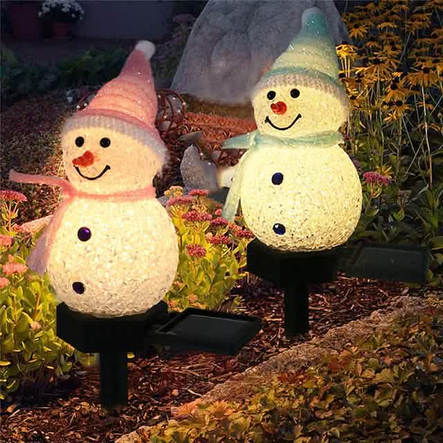 Christmas Snowman Light Solar by DailySale