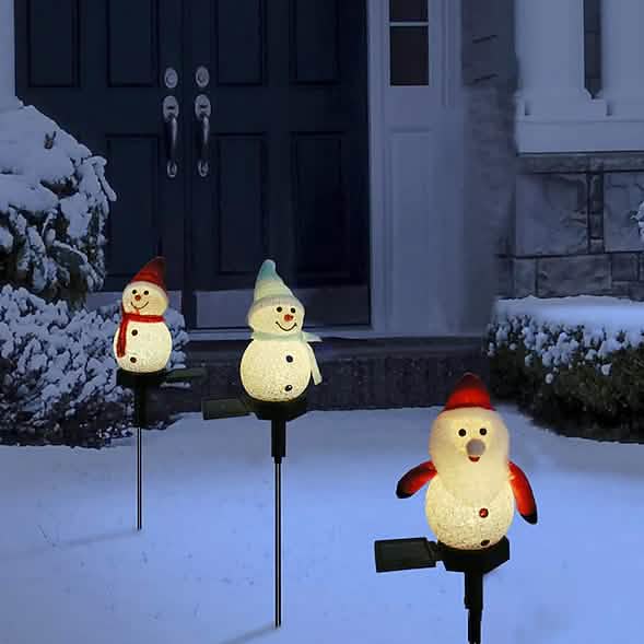 Christmas Snowman Light Solar by DailySale