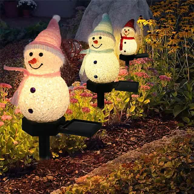 Christmas Snowman Light Solar by DailySale