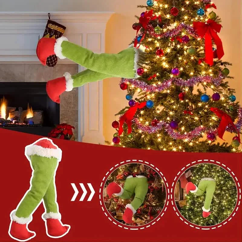 Christmas Thief Stole Burlap Pose by DailySale
