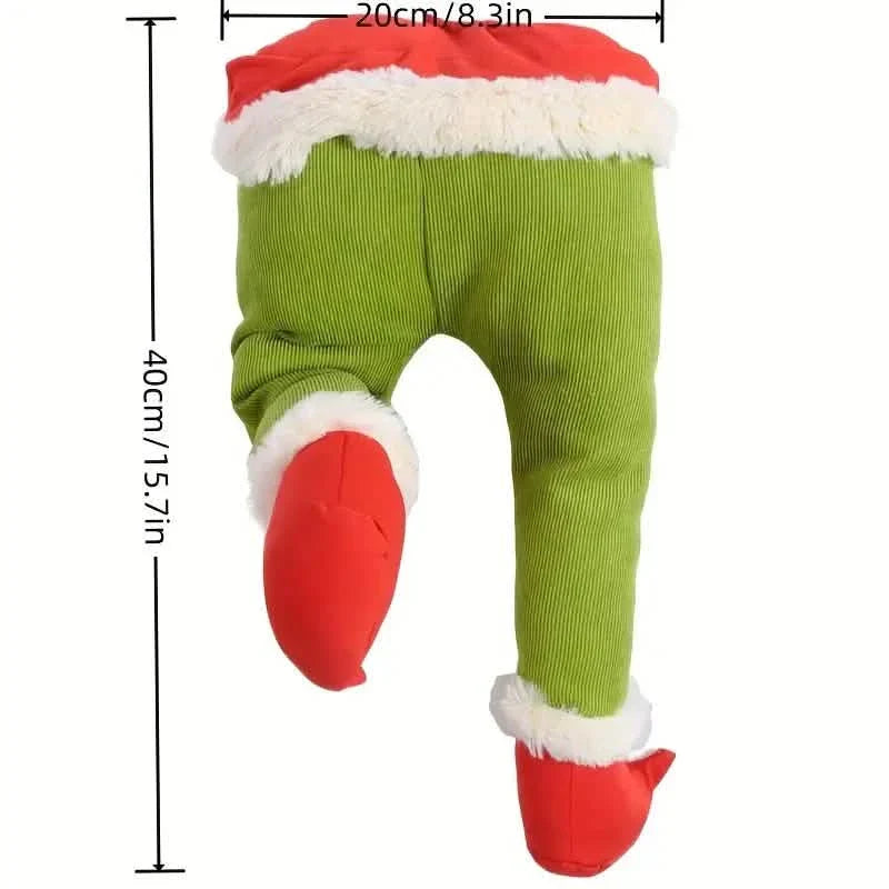 Christmas Thief Stole Burlap Pose by DailySale