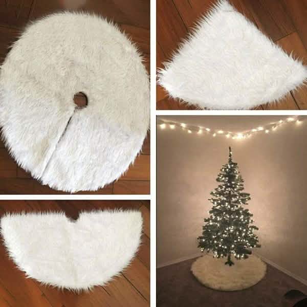 Christmas Tree Skirt Plush Lovely Decorations by DailySale