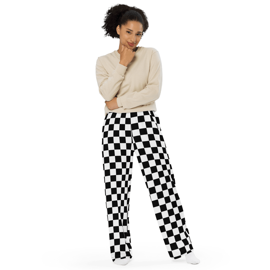 Classic Checkerboard Unisex Lounge Pants by Goth Cloth Co.