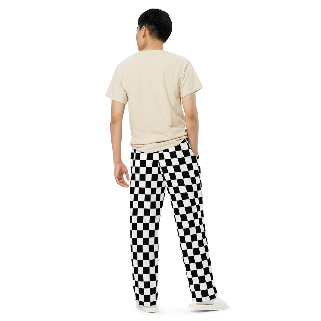 Classic Checkerboard Unisex Lounge Pants by Goth Cloth Co.