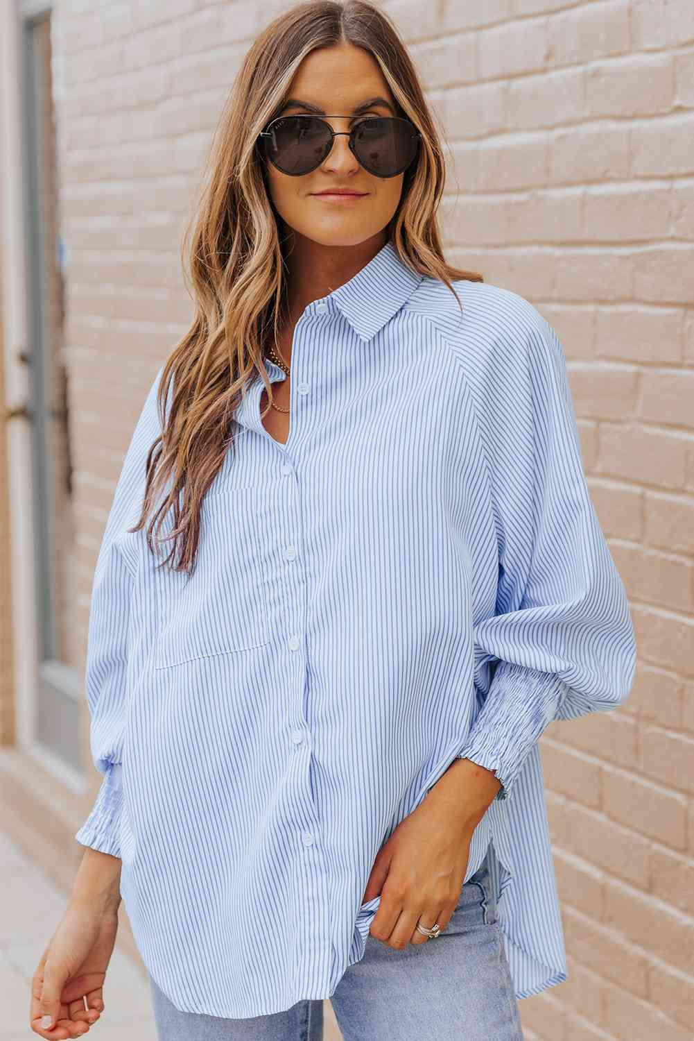 Fernanda Lantern Sleeve Shirt - Goddess Imports Marketplace
