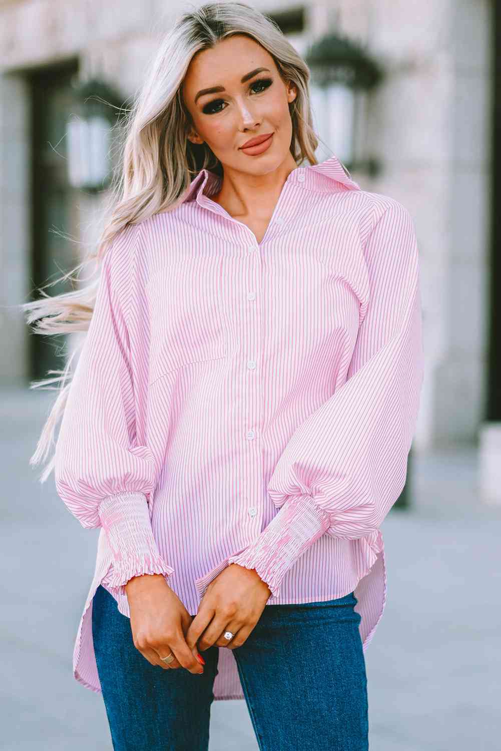 Fernanda Lantern Sleeve Shirt - Goddess Imports Marketplace