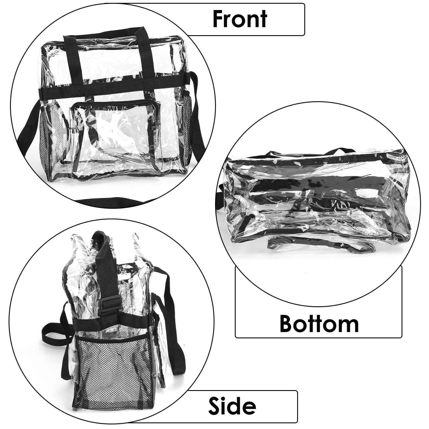 Clear Transparent Shoulder Bag Stadium Approved by DailySale