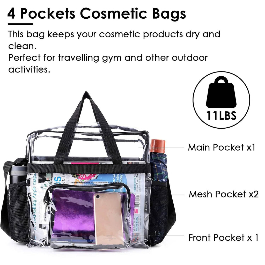 Clear Transparent Shoulder Bag Stadium Approved by DailySale