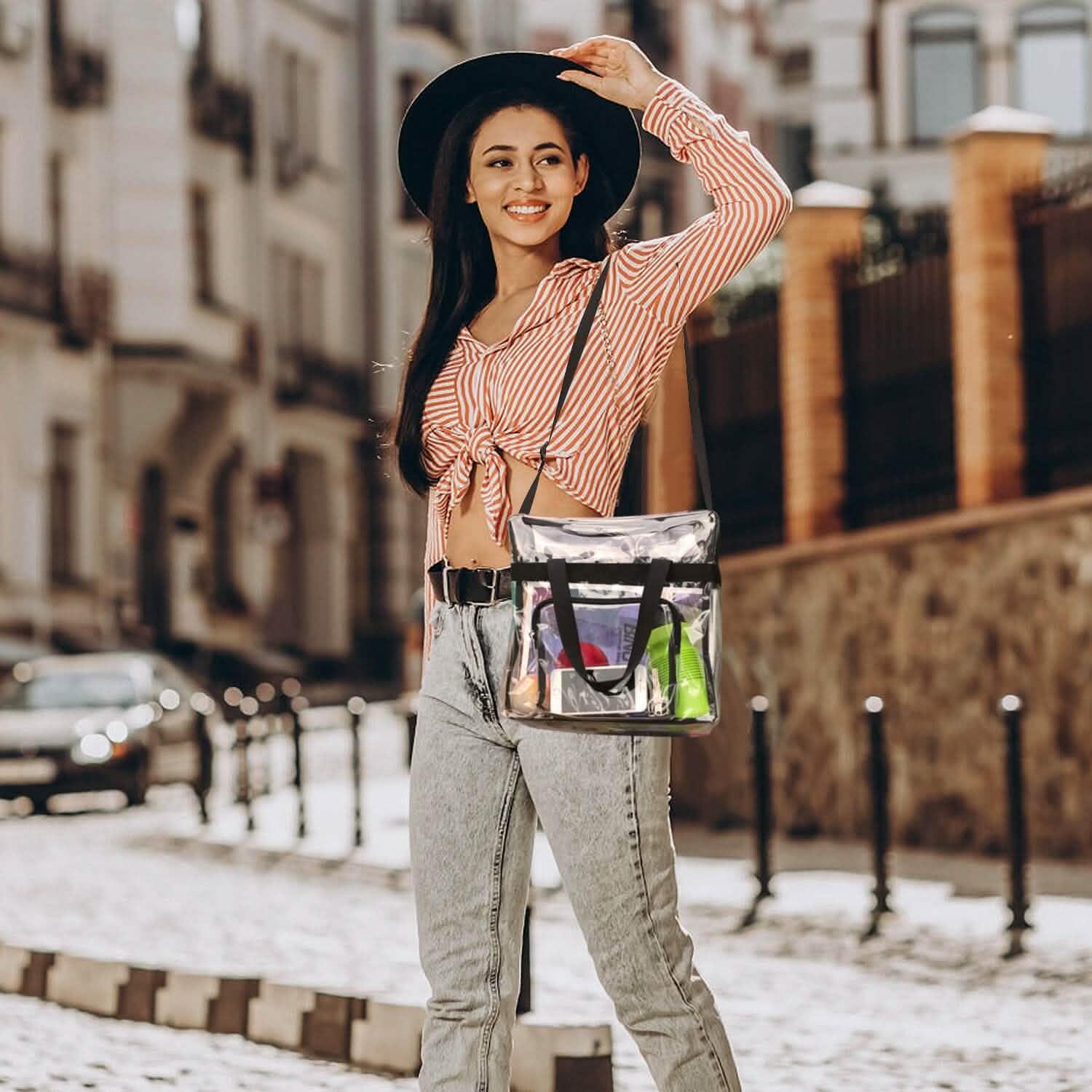 Clear Transparent Shoulder Bag Stadium Approved by DailySale
