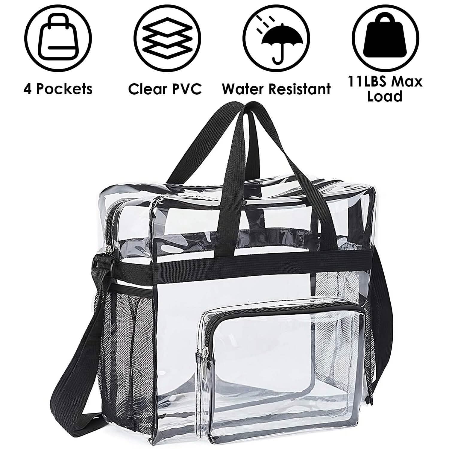 Clear Transparent Shoulder Bag Stadium Approved by DailySale