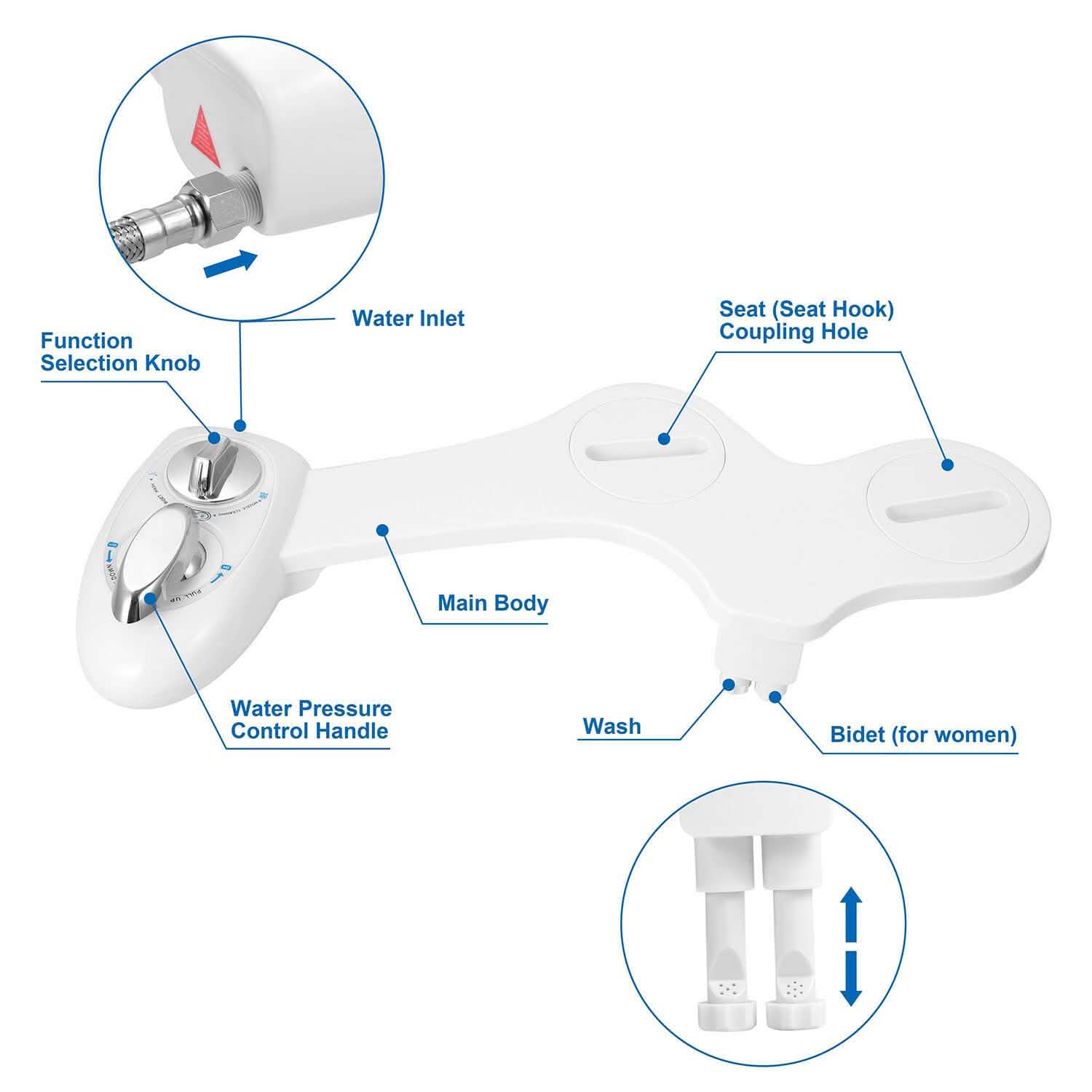 Cold Water Spray Bidet Self-Cleaning by DailySale