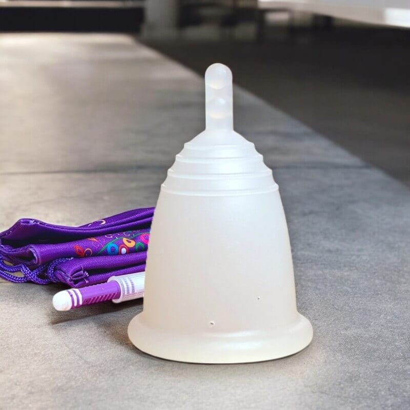 Small MeLuna Menstrual Cup for Teens, Stem Me Luna