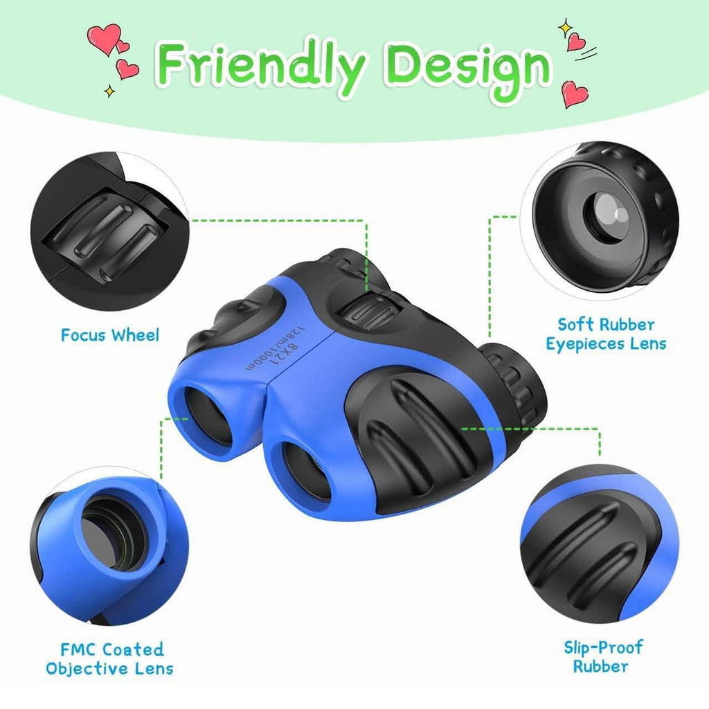 Compact High Resolution Shockproof Binoculars for Kids by DailySale