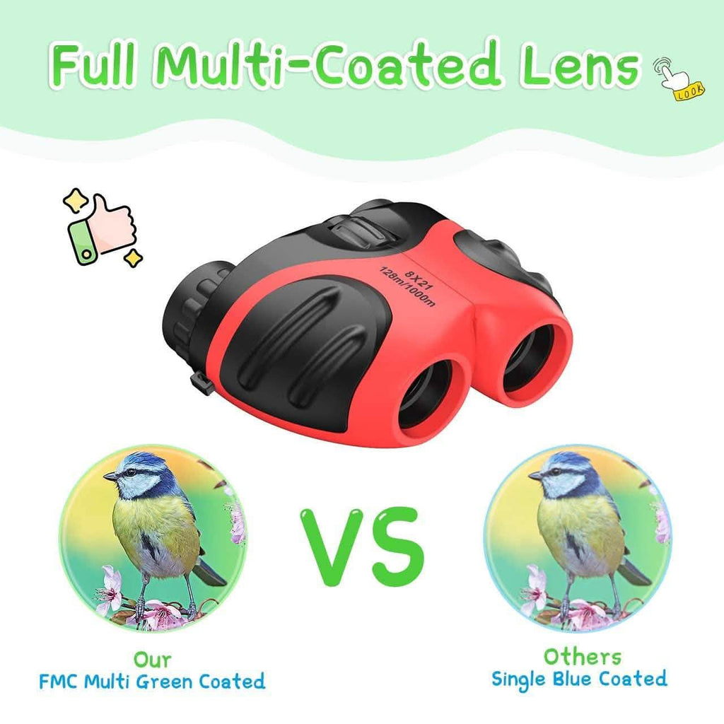 Compact High Resolution Shockproof Binoculars for Kids by DailySale