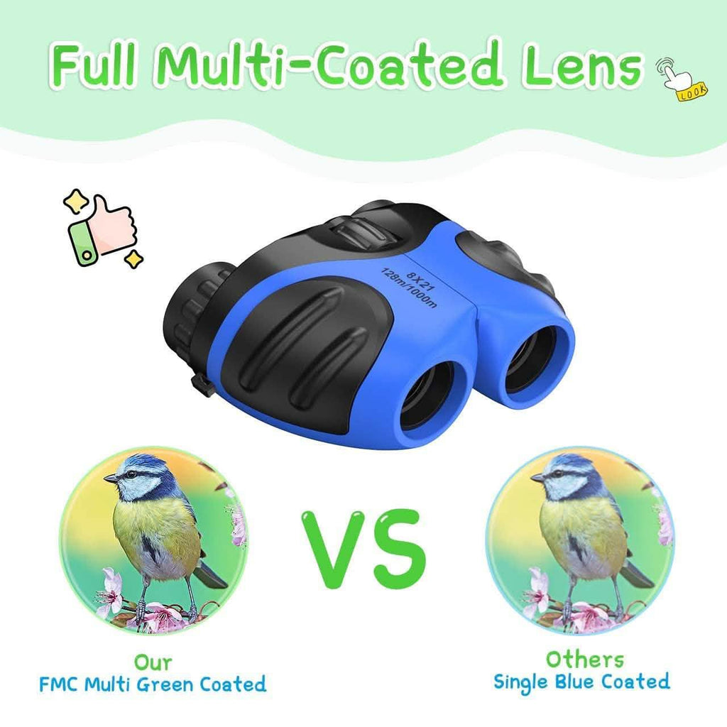 Compact High Resolution Shockproof Binoculars for Kids by DailySale