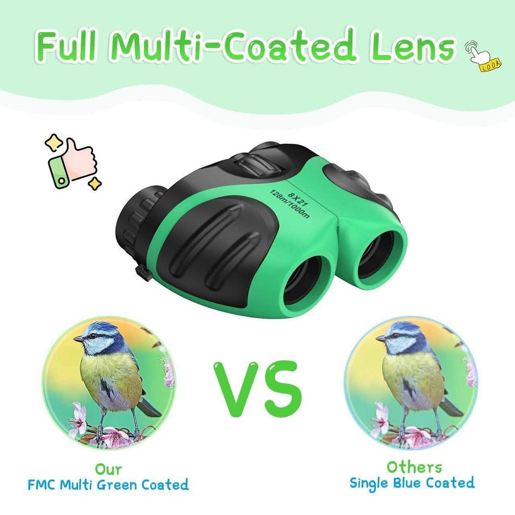 Compact High Resolution Shockproof Binoculars for Kids by DailySale