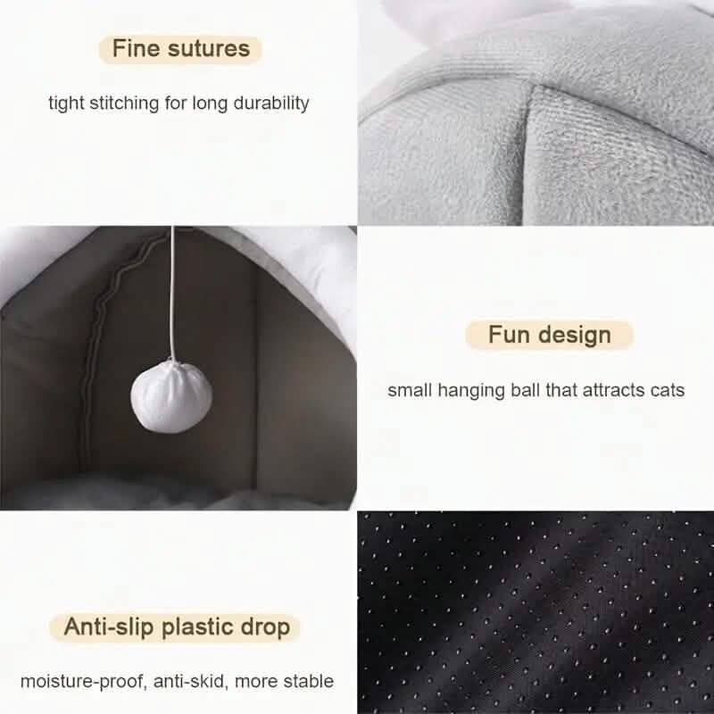 Contemporary Polyester Fiber Cat Bed by DailySale