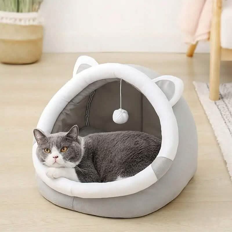 Contemporary Polyester Fiber Cat Bed by DailySale