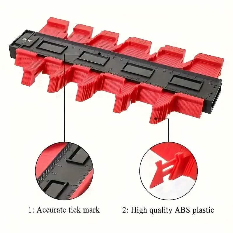 Contour Gauge Profile Tool Outline Measuring Plastic Ruler by DailySale