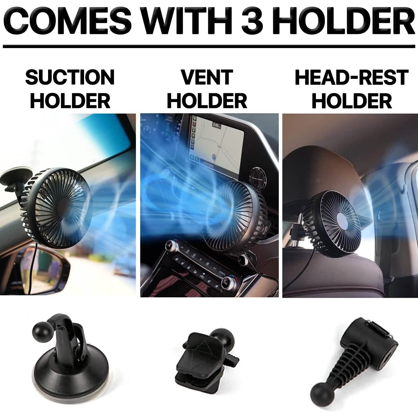 Cooling Car Fan USB Plug for Car/Vehicle by DailySale