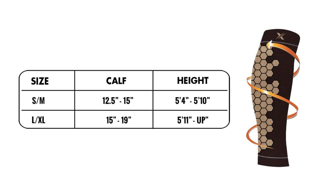 Copper Infused High Performance Compression and Support Calf Sleeves by DailySale
