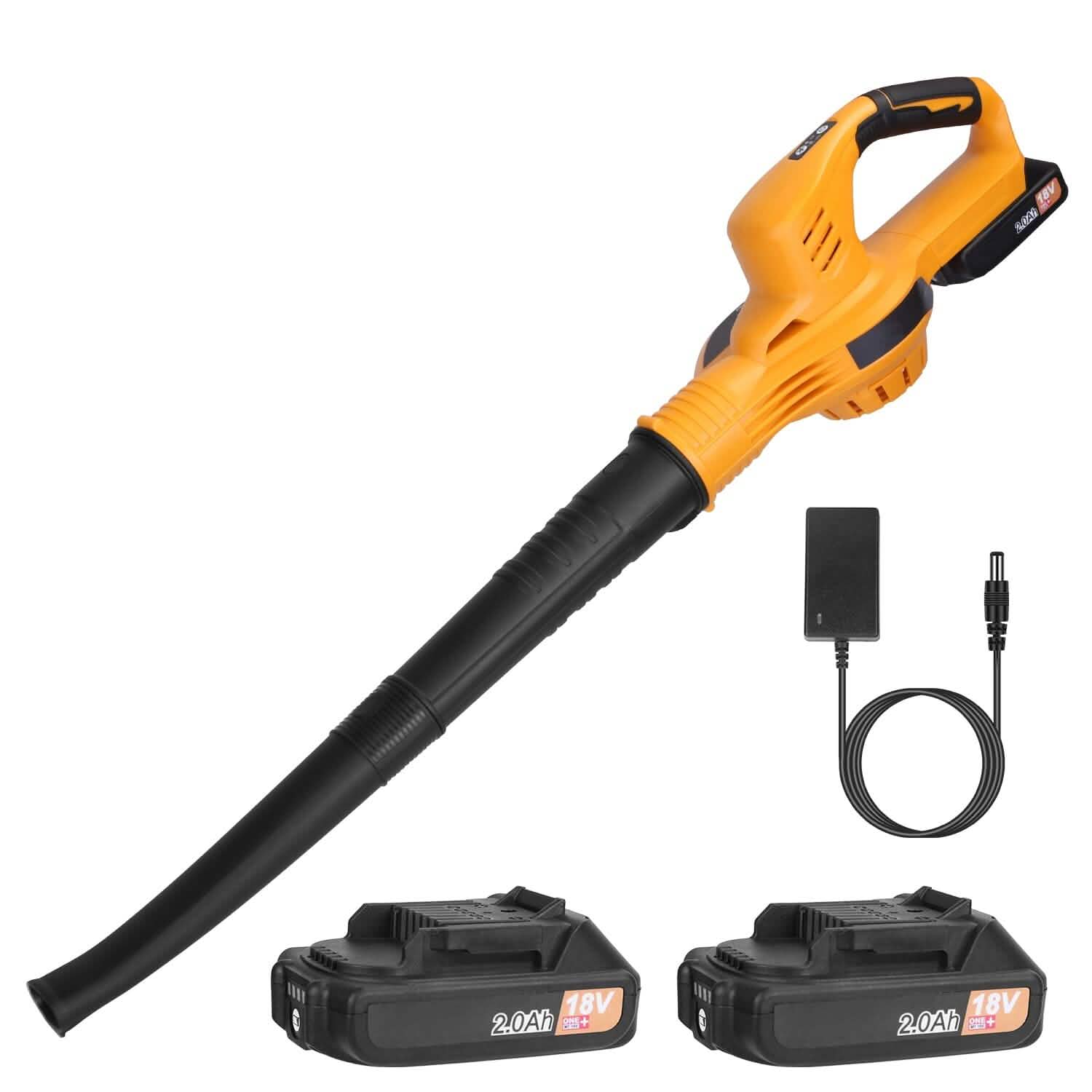 Cordless Leaf Blower Battery Powered Max 124MPH 300CFM with 2 Adjustable Speeds by DailySale